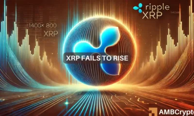 XRP's price continues to lag behind as funding rates change their tune