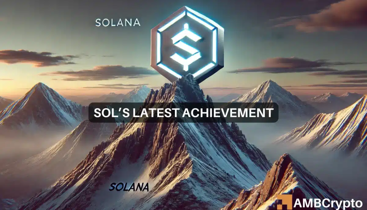 Solana's latest achievement