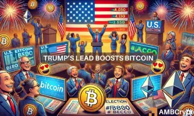 Trump's lead boosts Bitcoin