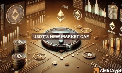 USDT Market cap hits $120 billion, dominates stablecoin sector