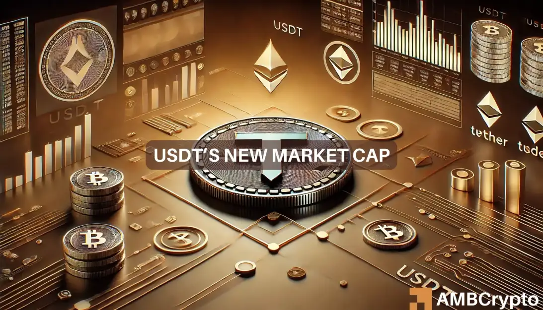 USDT Market cap hits $120 billion, dominates stablecoin sector