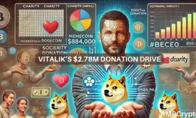 Vitalik’s $2.78M donation drive