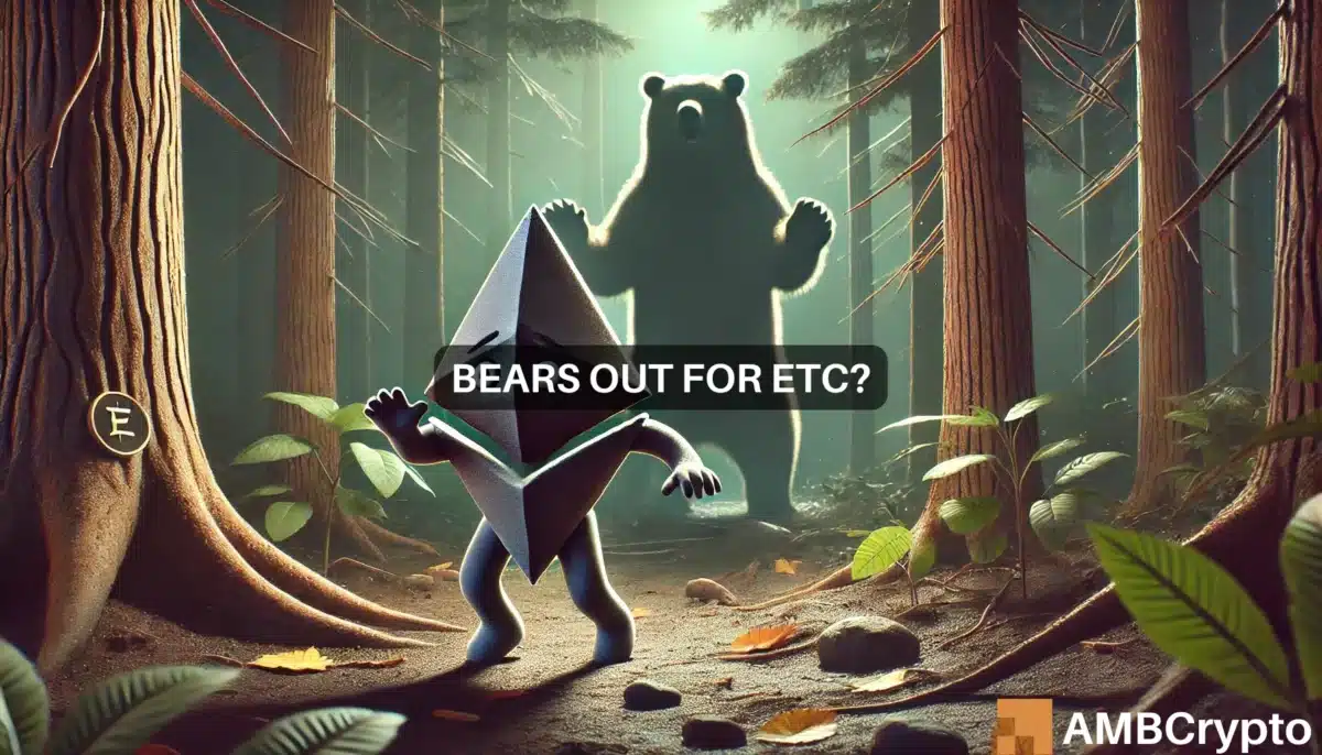 Ethereum Classic's short-term looks bearish: Will ETC decline further?