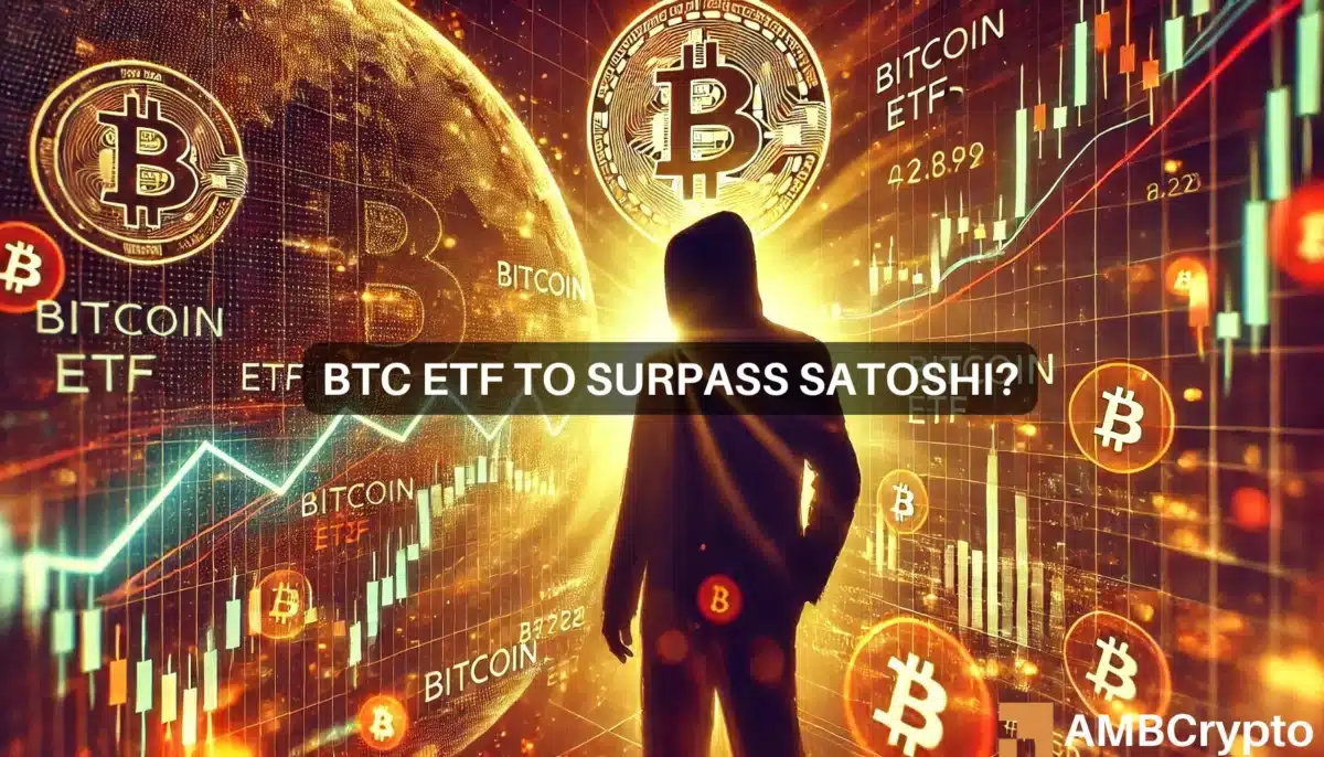 Bitcoin ETFs see $1B inflows: Can they overtake Satoshi's holdings?