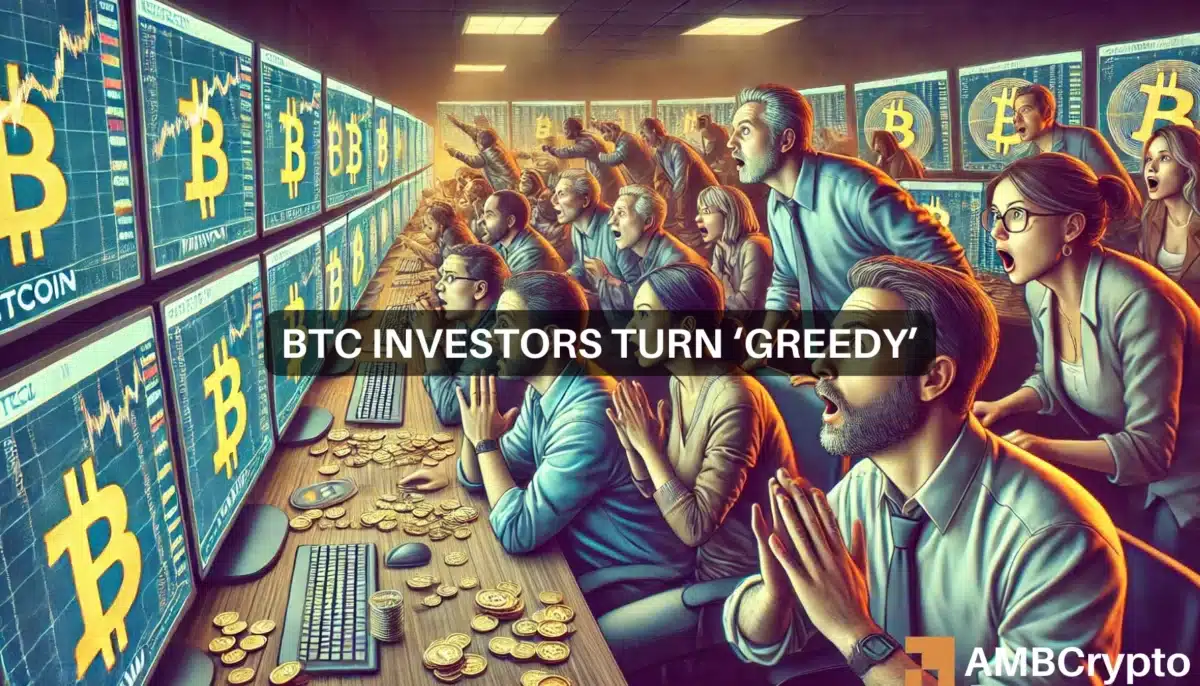 Bitcoin investors turn greedy