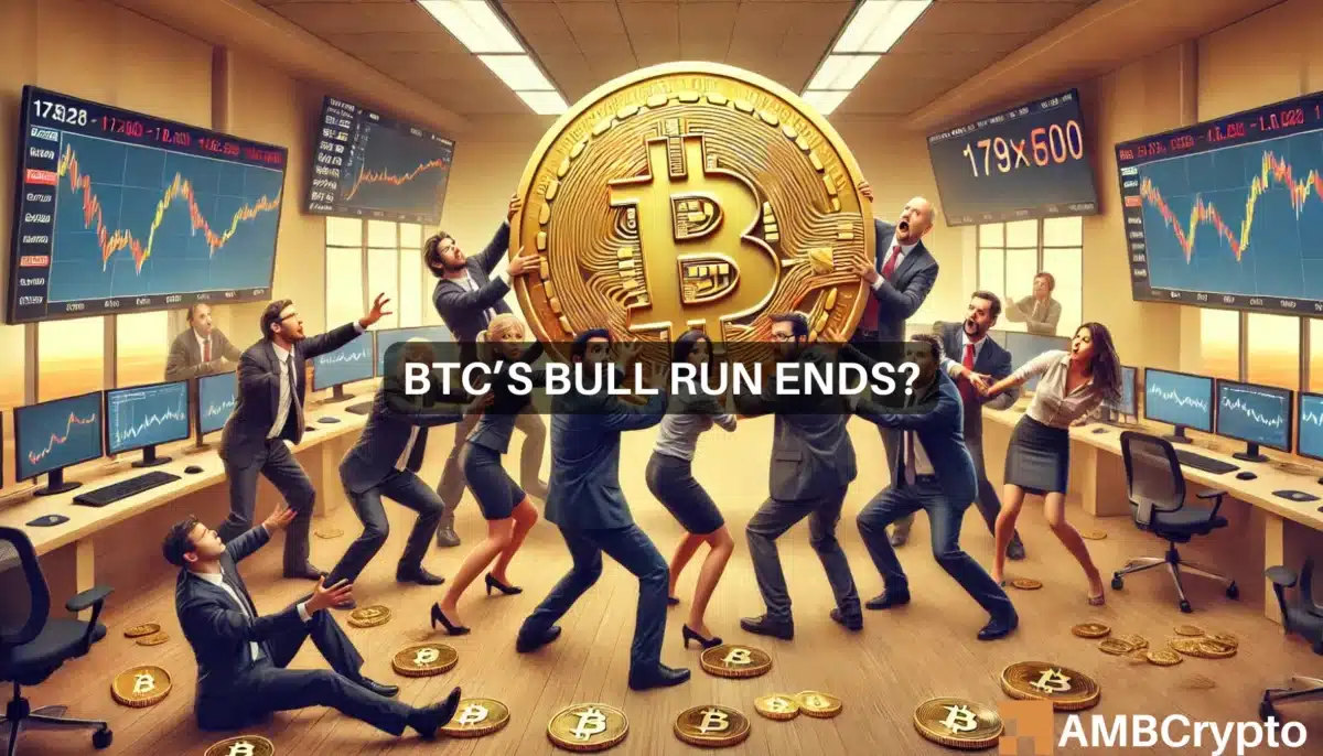 Bitcoin's bull run ends?