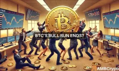 Bitcoin's bull run ends?