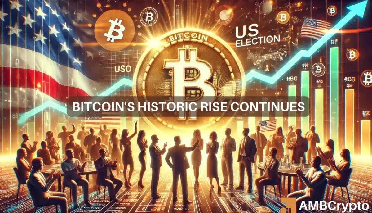 Bitcoin's historic rise continues