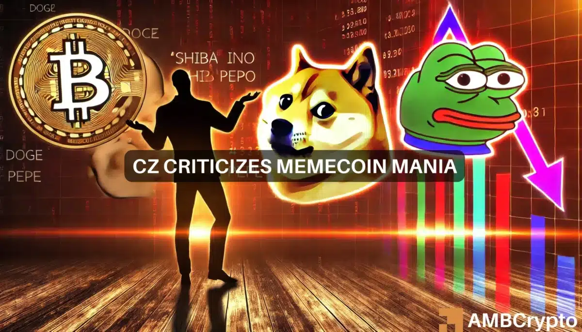 CZ criticizes memecoin mania