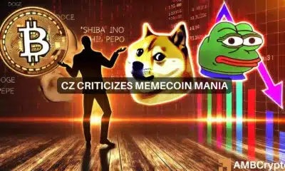 CZ criticizes memecoin mania