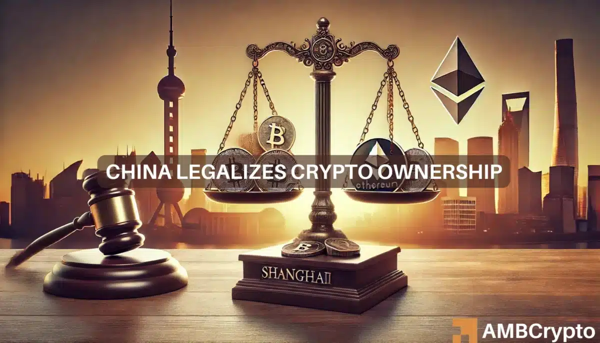 China legalizes crypto ownership