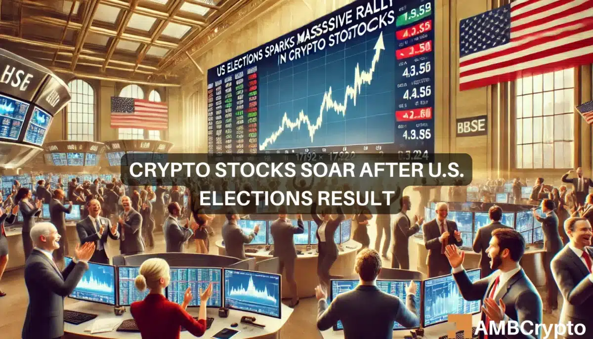 Crypto stocks soar