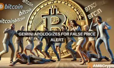 Gemini apologizes for false price alert