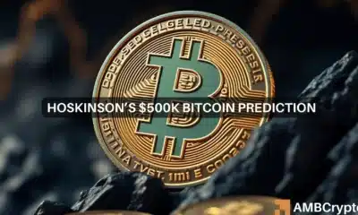 Hoskinson’s $500k Bitcoin prediction