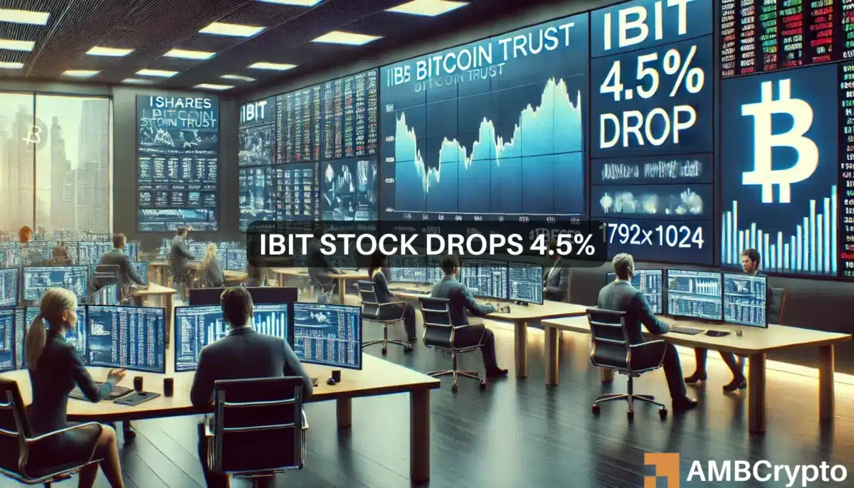 IBIT stock drops 4.5%