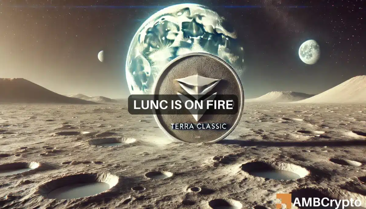 Terra Classic burn rate soars 18% in 7 days - LUNC's price jump next?