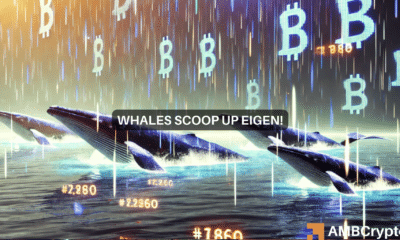 Whales accumulate EIGEN: Is this a sign of EigenLayer's future rally?