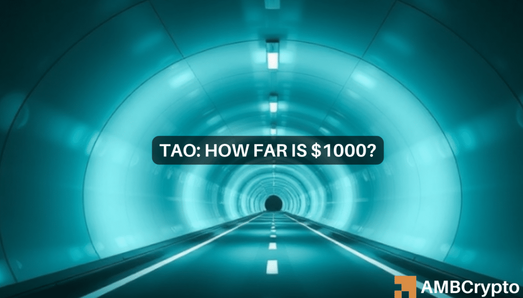 TAO's price breaks 2-month trendline resistance, but is $1000 next?