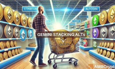 Gemini buys $120M in altcoins, including ETH - 2025 Altcoin season in mind? 