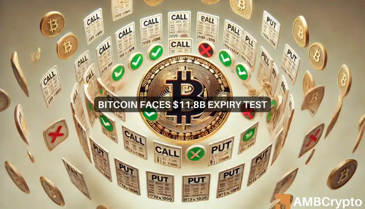 Bitcoin’s $11.8 billion Options to expire soon - Bearish 2025 to come?