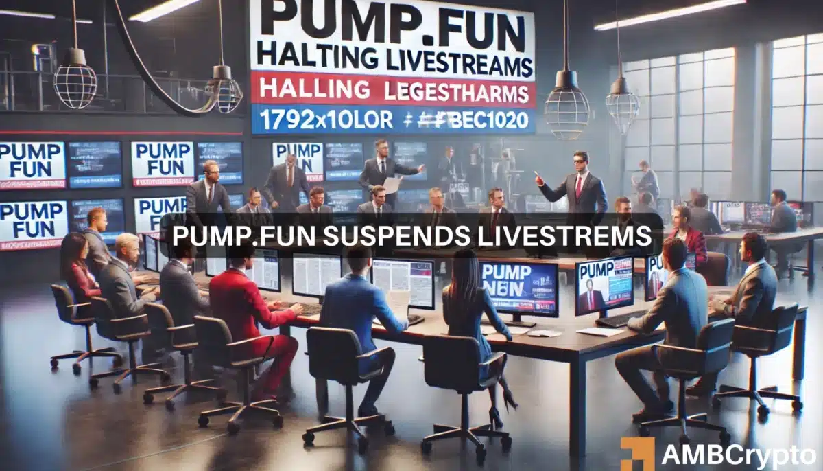 Pump.fun suspends livestreams