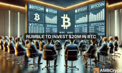 Rumble to invest $20M in BTC