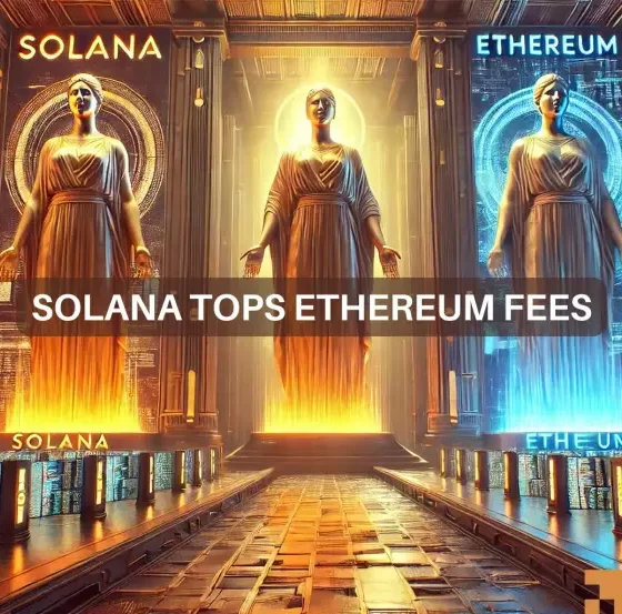 Solana overtakes Ethereum in fee Activity, but Ethereum remains in the lead in…