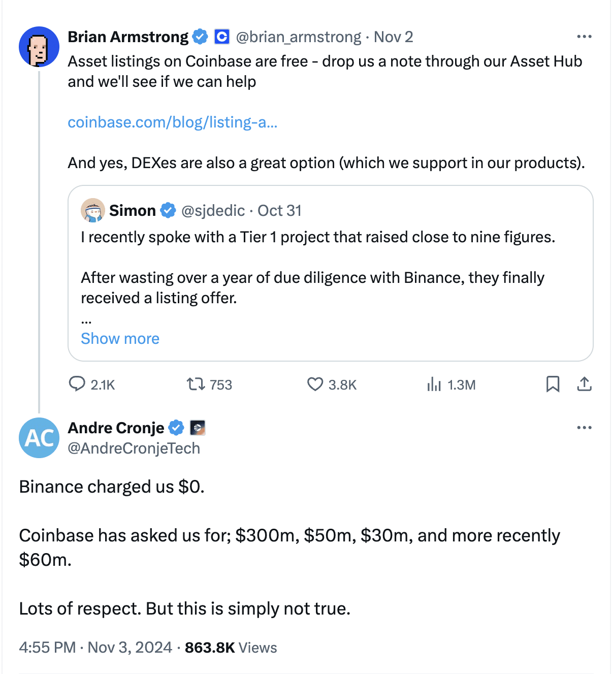 Coinbase CEO Compensation Allegations