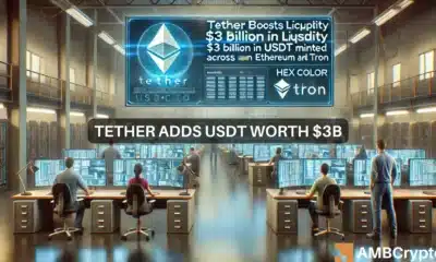 Tether adds USDT worth $3 billion