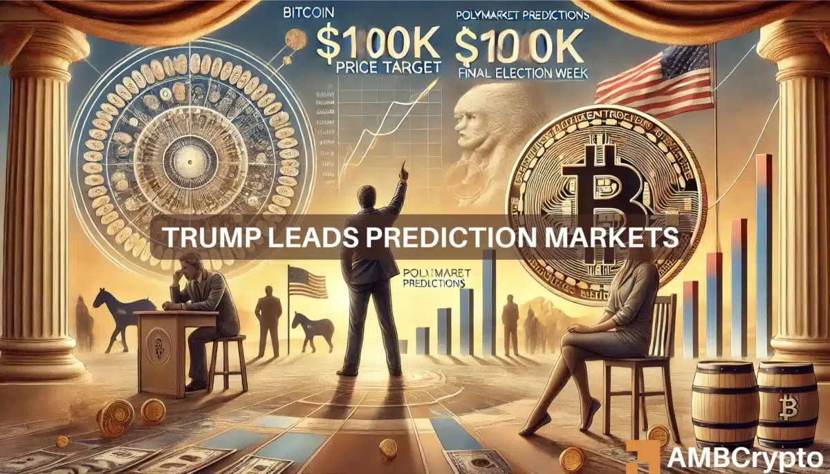 Trump leads Harris on Polymarket; Bitcoin's price will be affected IF...