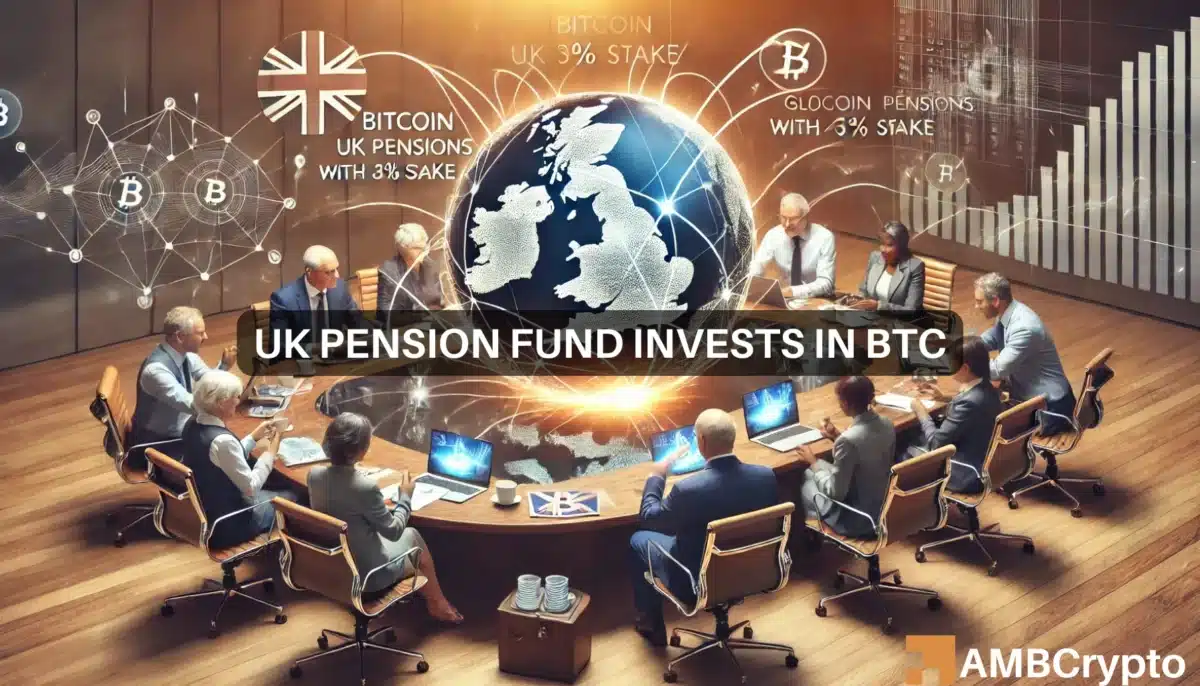 UK pension fund investos in BTC