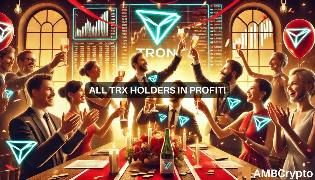 Nearly 100% Tron holders in profit: What this means for TRX