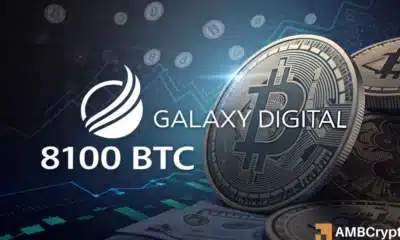 Galaxy Digital Holds 8,100 BTC