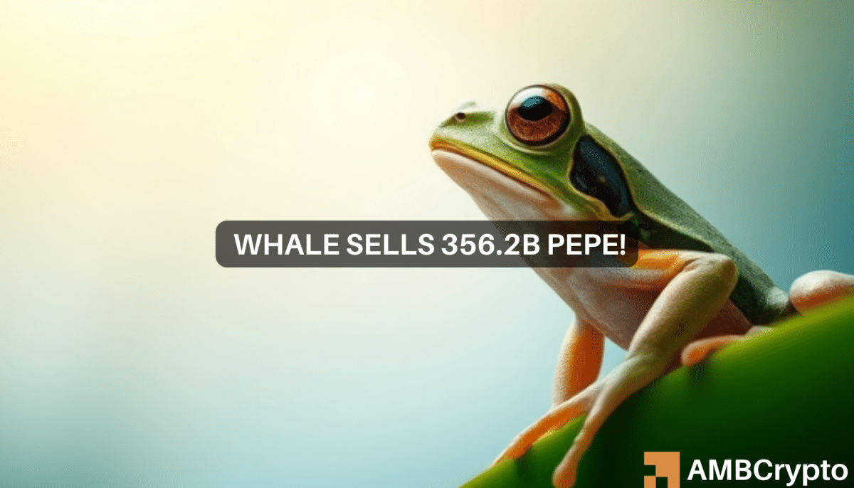 Pepe whale sells 356.2B tokens worth $7.3 mln: Impact on price?