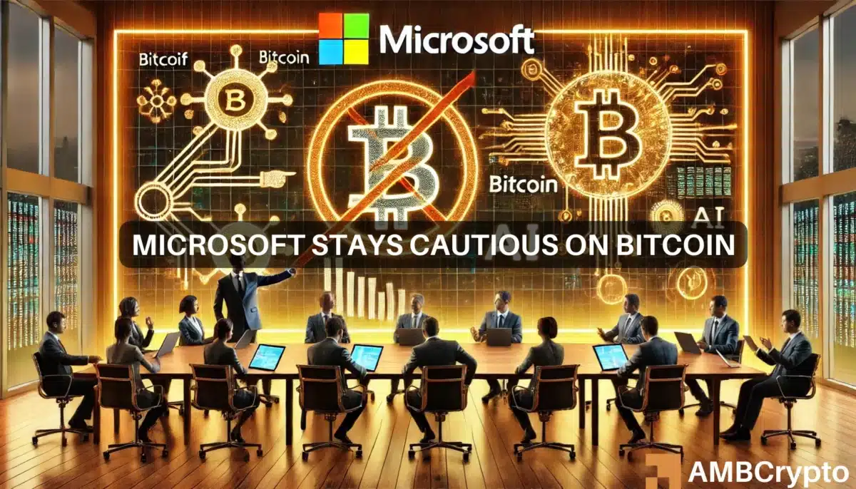 Microsoft stays cautious on Bitcoin