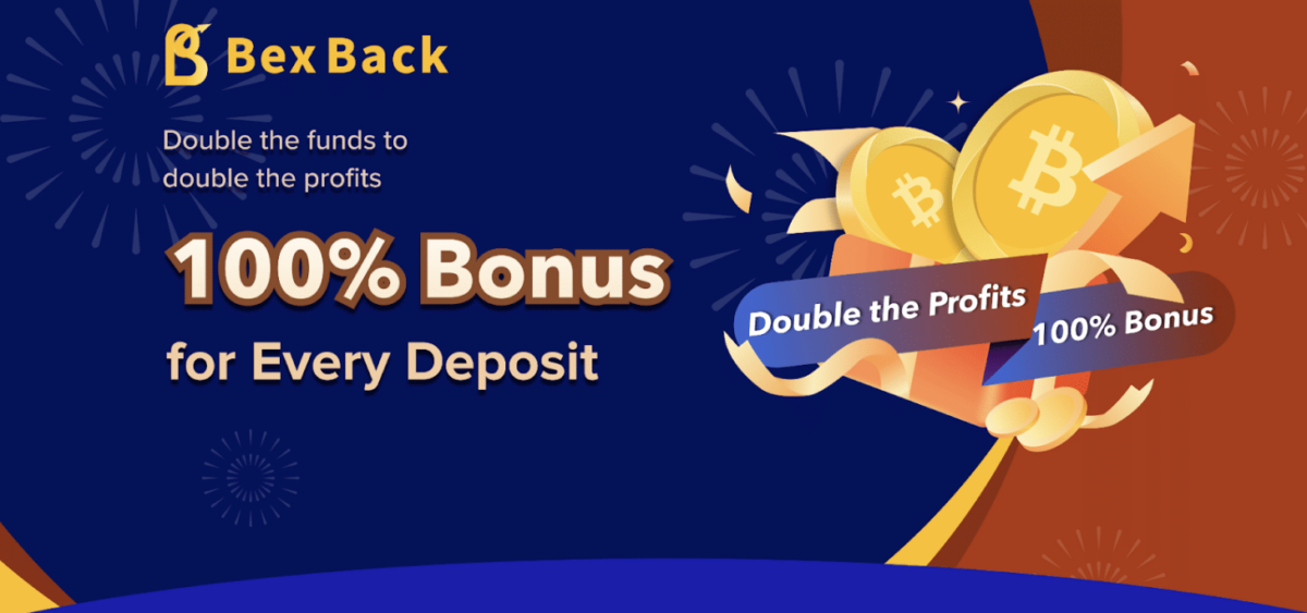 BexBack Launches Double Deposit Bonus, $50 Welcome Bonus and 100x Leverage Crypto Trading No KYC