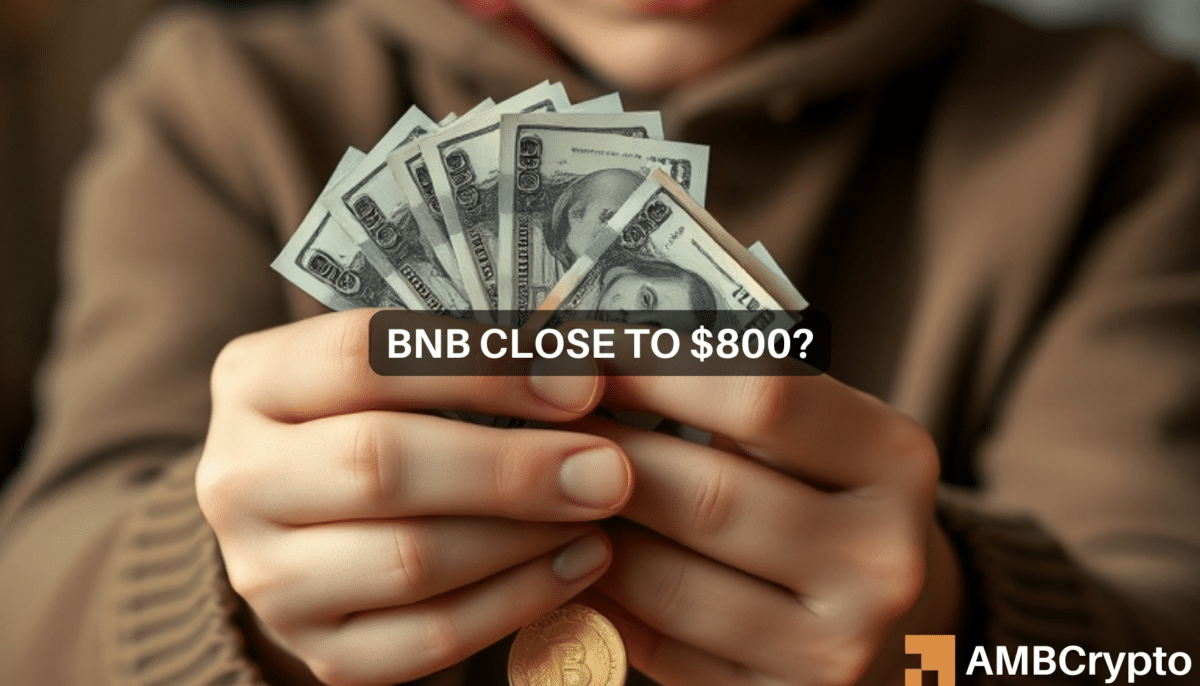 Binance Coin nears $800 as THESE areas rise - What's next for BNB?