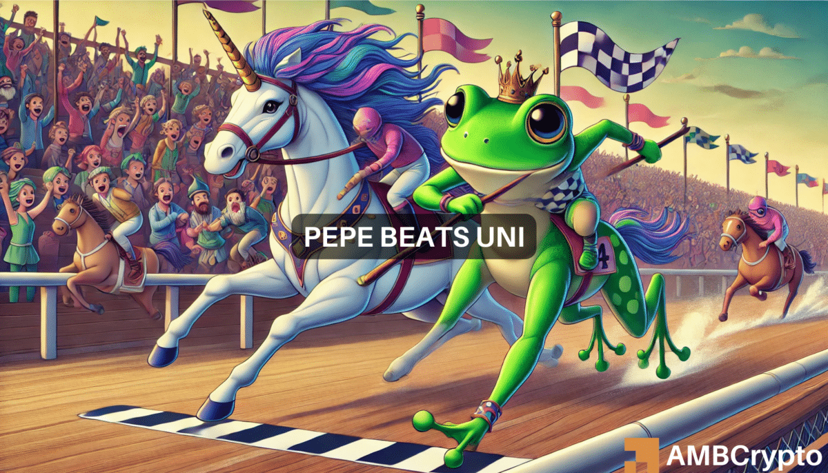 PEPE passes Uniswap in market cap, hits ATH - Memecoin mania effect?