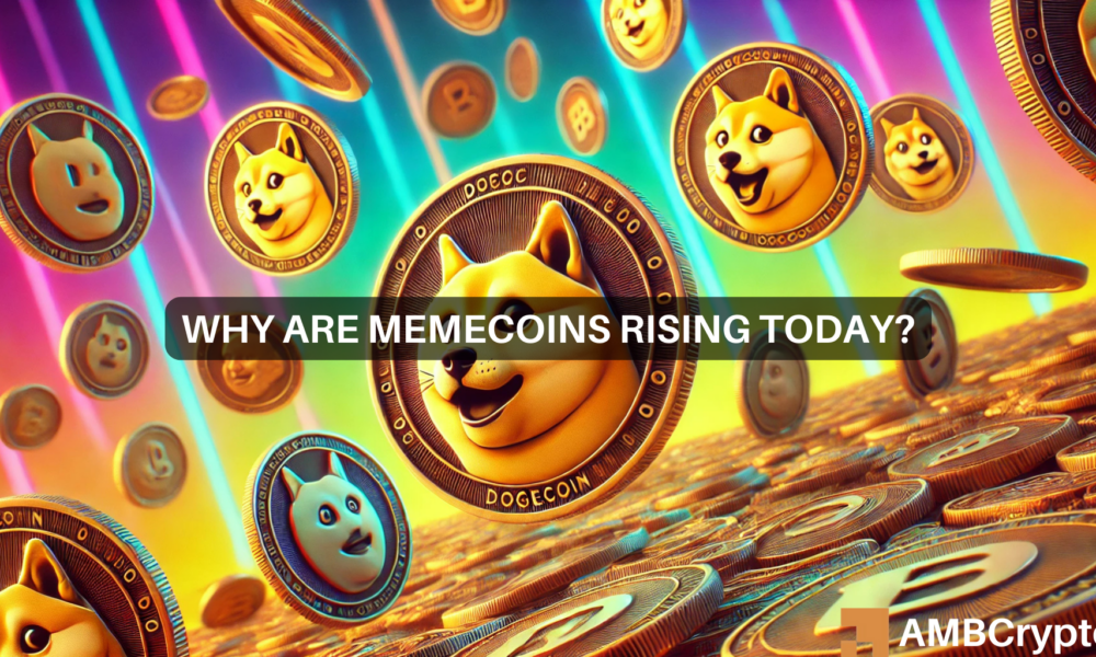 4 News Article Image Pourquoi les memecoins augmentent-elles aujourd'hui ? DOGE, PEPE, WIF enregistrent des hausses