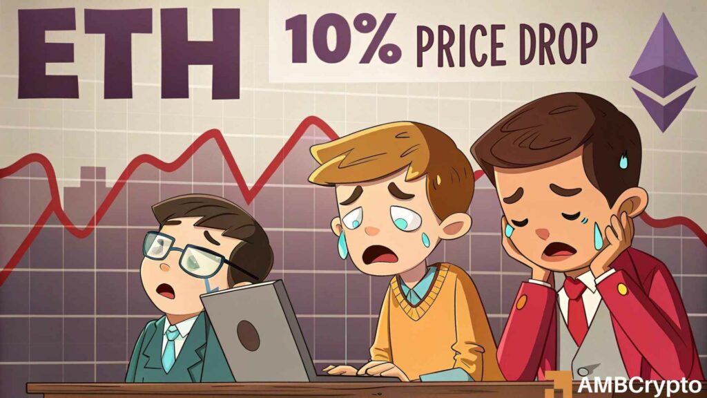 Assessing if Ethereum's price is at risk of a 10% decline now