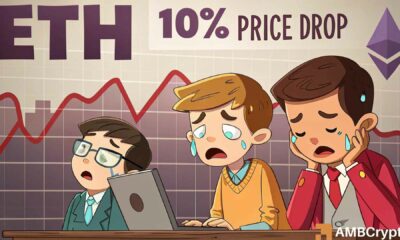 Assessing if Ethereum's price is at risk of a 10% decline now