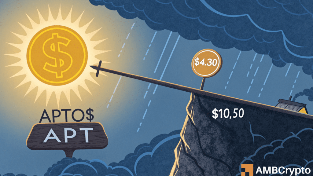 Aptos price prediction: Will APT break free or plunge to $4.30?