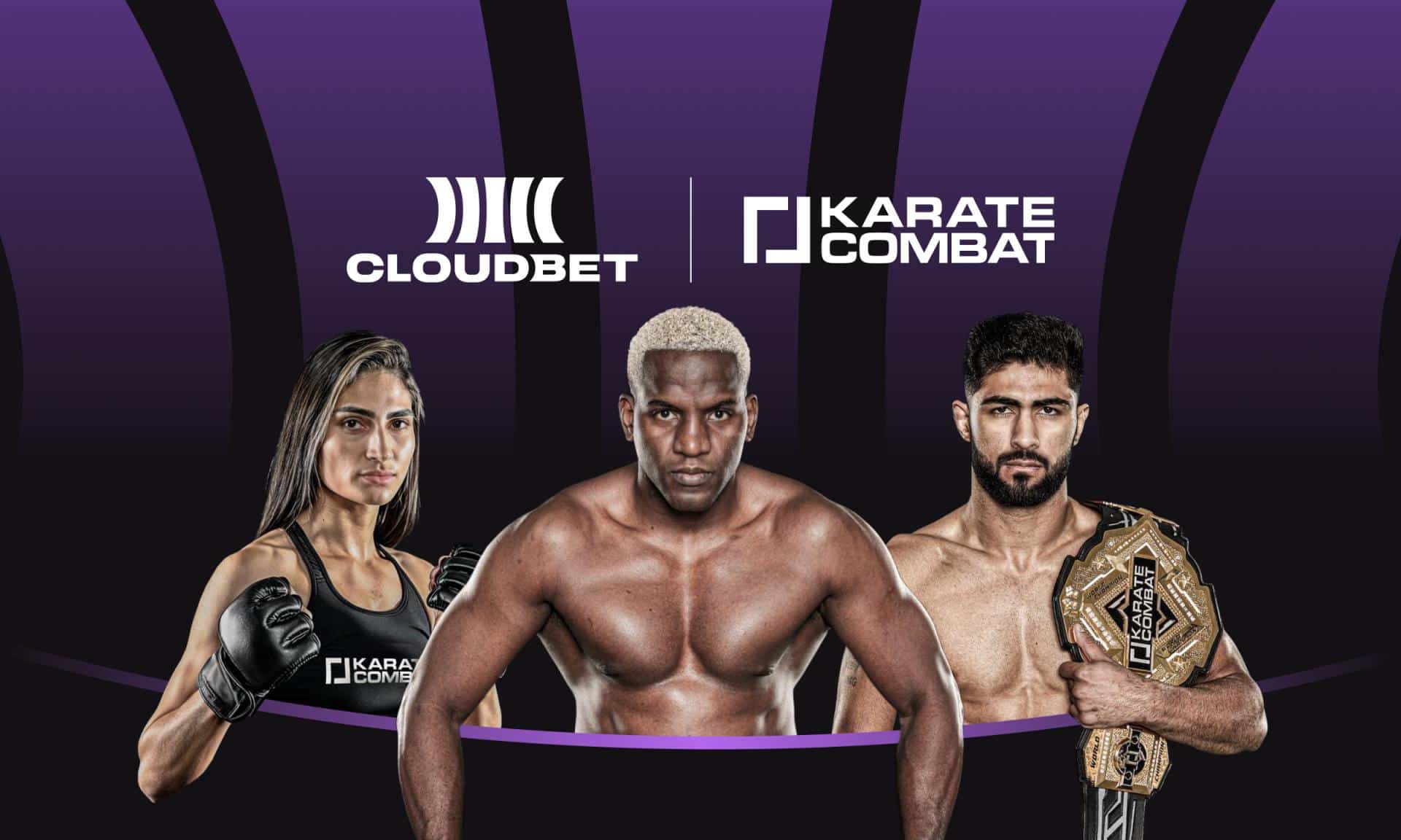 Cloudbet Partners with Karate Combat as Official Online Casino and Sportsbook logo