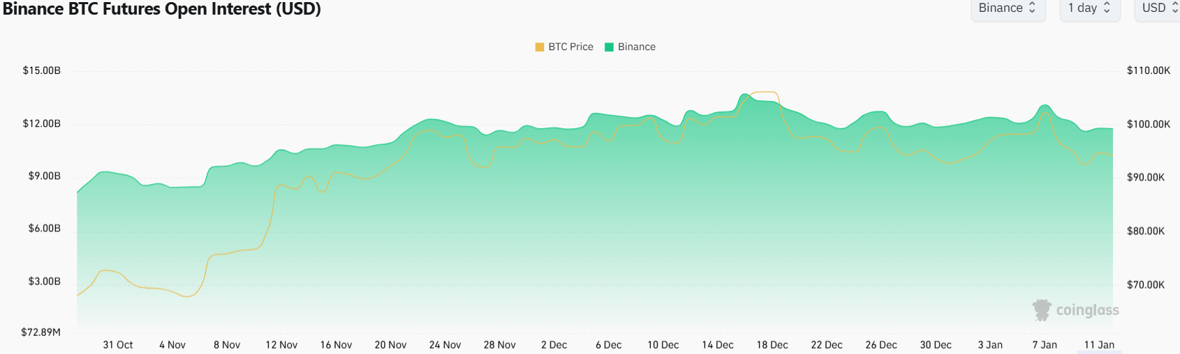 Offenes Bitcoin-Interesse