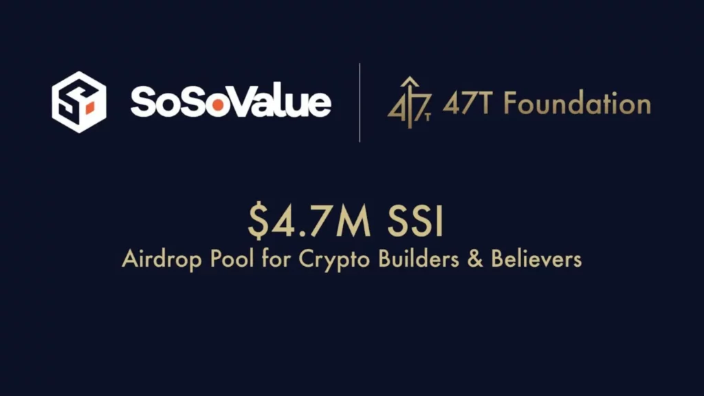 SoSoValue donated $4.7M to 47T Foundation for strategic airdrop echoing pro-crypto vision of 47th U.S President