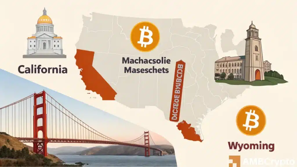 Wyoming and Massachusetts
