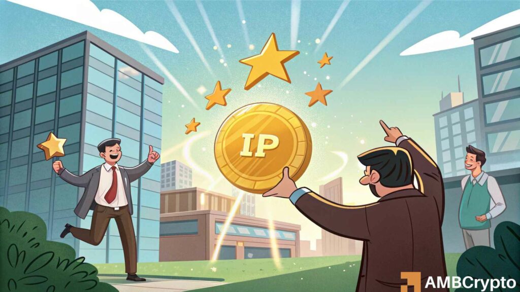 Story Protocol (IP) among top AI tokens after 32% rally