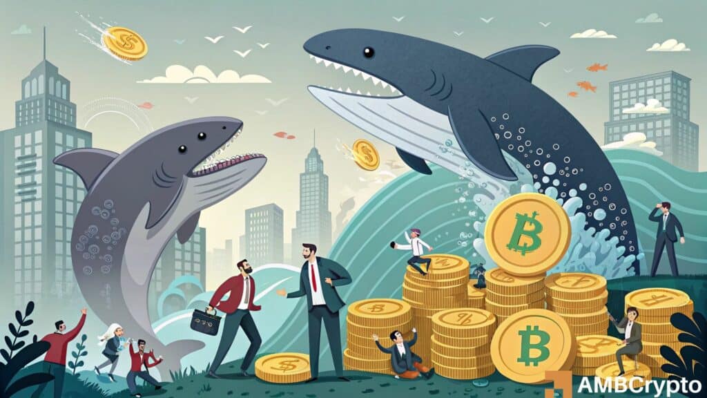 How Bitcoin's whales and sharks can take advantage of retailers being 'oversensitive'