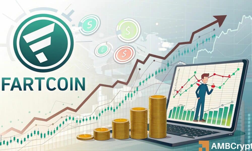 Fartcoin mencapai setinggi bulanan saat momentum bullish membangun