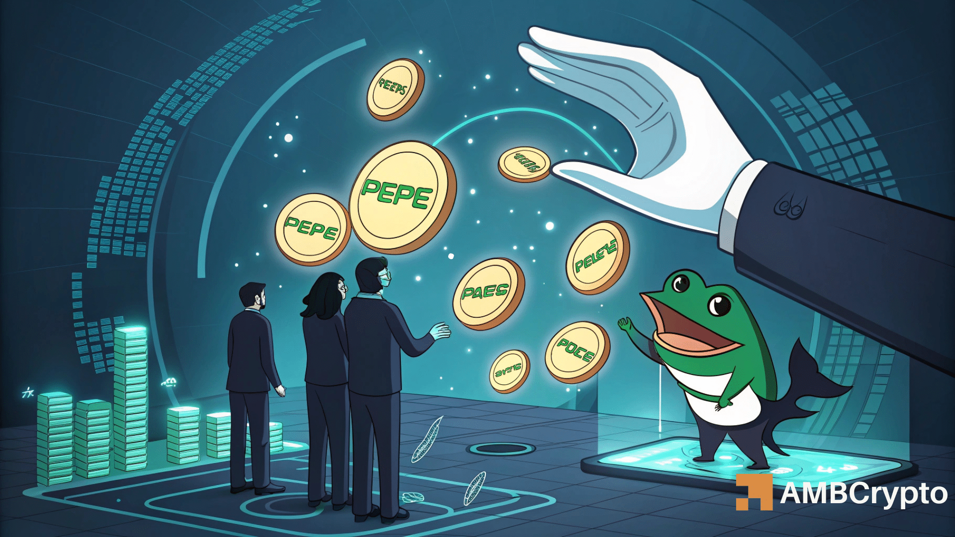 PEPE whales buy 689 Billion tokens! Are they waiting for a reversal? logo